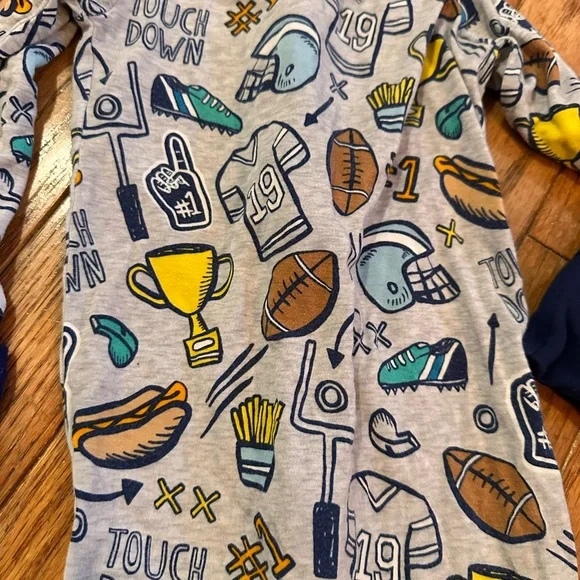 Little Sleepies Game Day Bamboo Viscose Zippy - Sz 6-12 months - Picture 4 of 4